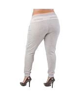 Plus French Terry Drawstring Jogger Pants