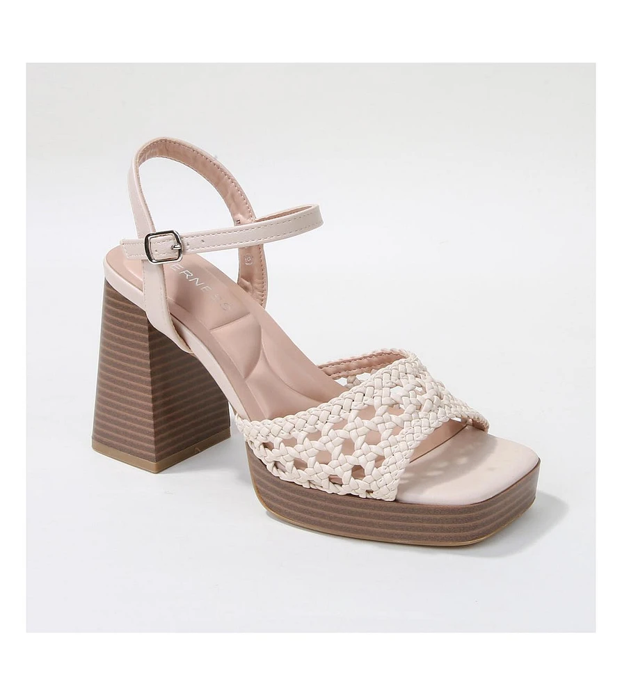 Hudson Woven Platform Sandal
