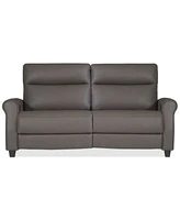 Thandler Zero Gravity Leather Sectional Collection Created For Macys