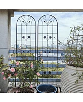 2-Pack 86.7" Metal Garden Trellis - Climbing Plant Support