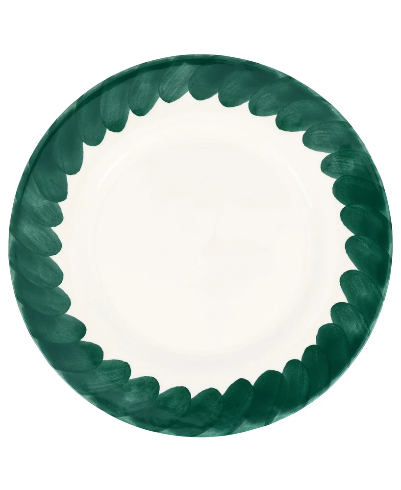Vietri Lisbon Brushstroke Dinner Plate