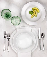 Euro Ceramica Essential Classic Rim 16 Pc. Dinnerware Set, Service for 4