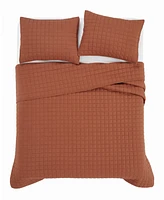 Brookyln Loom Flax Linen 3-Pc. Quilt Set, King