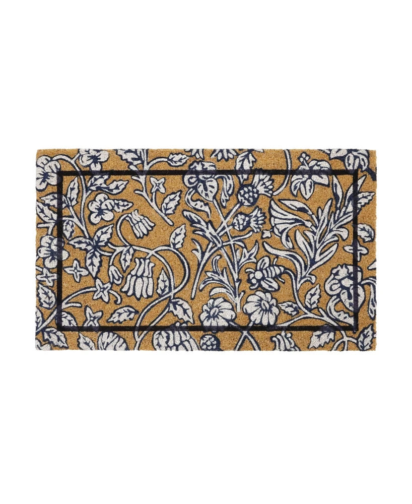 Laura Ashley Decorative Coir Doormat, 30" x 17.5"
