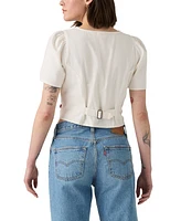 Levi's Women's Moxie Cotton Short-Sleeve Denim Blouse