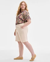 Democracy Trendy Plus AbSolution Skyrise Utility Bermuda Shorts