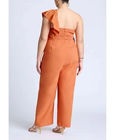 Eloquii Plus Ruffle Jumpsuit