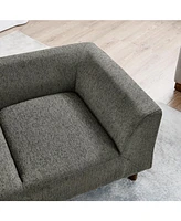 Modern Pet Sofa with Armrests for Medium to Large Dogs, Dark Grey