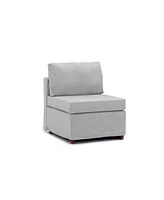 4 Seat Module Sectional Sofa Couch, Cushion and Back Cushion Removable and Washable,Light Grey