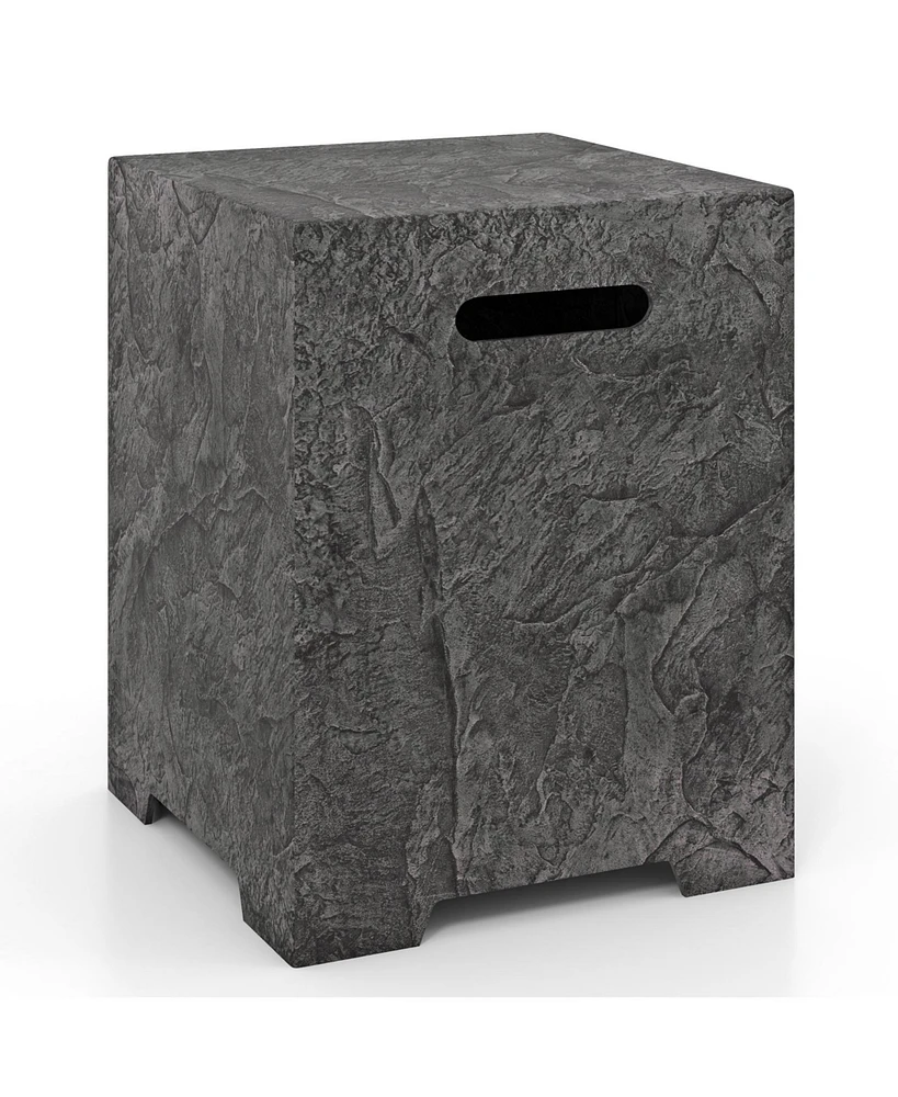 Propane Tank Cover Table Outdoor Gas Tank Storage Hideaway Cover