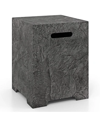 Propane Tank Cover Table Outdoor Gas Tank Storage Hideaway Cover