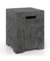 Propane Tank Cover Table Outdoor Gas Tank Storage Hideaway Cover