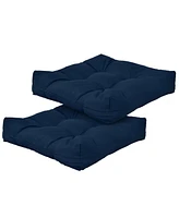 21 Inch x 21 Inch Patio Chair Seat Cushion Pads for Indoor and Outdoor