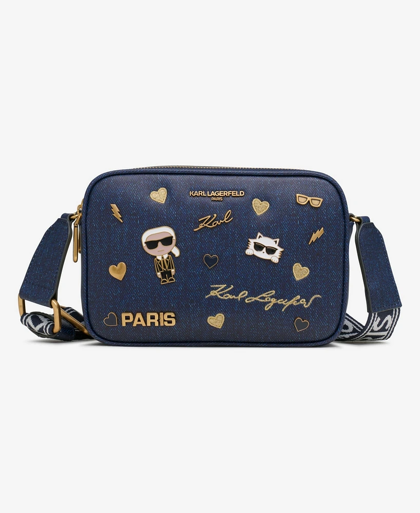 Karl Lagerfeld Paris Maybelle Crossbody with Pins