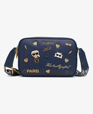 Karl Lagerfeld Paris Maybelle Crossbody with Pins