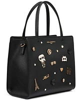 Karl Lagerfeld Paris Maybelle Satchel with Pins
