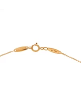 Pre-Owned Tiffany & Co. 7mm Elsa Peretti Open Heart Pendant Necklace 18K Gold