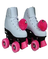 Epic Pink Princess Quad Roller Skates