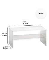 ClosetMaid 24 Inch Wide Horizontal Stackable Closet Storage Organizer, White