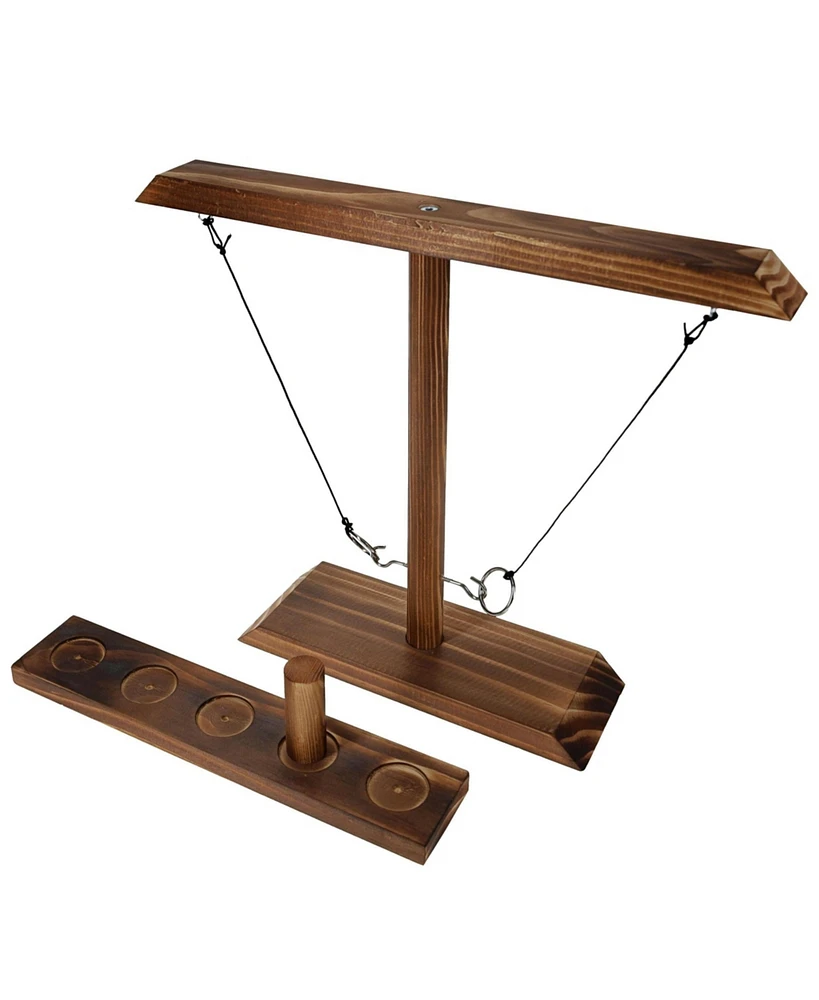 Pacific Shore Games 2 Player Wooden Ring Toss Game