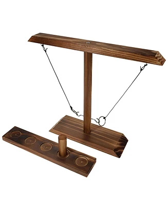 Pacific Shore Games 2 Player Wooden Ring Toss Game