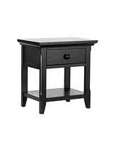 One Drawer Nightstand for Minimalist Bedrooms and Compact Storage
