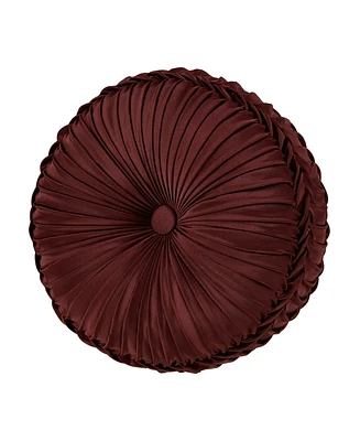 J Queen New York Renzo Tufted Decorative Pillow, 15" Round