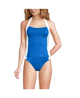 Lands' End Women's Seamed Halter Tankini Top