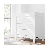 Graco Noah 3 Drawer Chest with Changing Topper (White)
