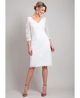 Alie Street London Women's Anya V-Neck Lace Wedding Dress