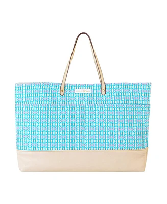 Evelyn & Kate Original Canvas Tote Bag with Leather Base