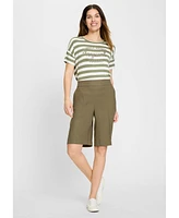 Olsen Women's Mona Fit Viscose Linen Short