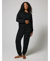 Lovall Women's Luxe Lounge Tall Jogger + Sweatshirt Set