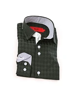 Elie Balleh Little Boys Black Button-Down Slim Fit Shirt