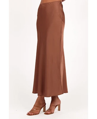 Petal and Pup Women's Nellie Satin Midi Skirt