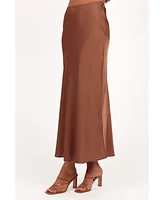 Petal and Pup Women's Nellie Satin Midi Skirt