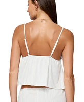 Edikted Women's Linny Split Front Pointelle Top