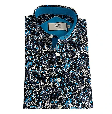 Elie Balleh Little Boys Paisley Slim Fit Shirt