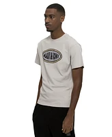 Maui and Sons Men's Madras Patch Short Sleeve T-shirt