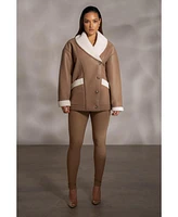 Jluxlabel Women's Presley Faux Leather Coat