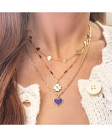 The Lovery Amethyst Heart Charm 14K Gold