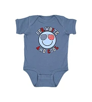Sweet Wink Baby Boys Red, White, and Cool Patriotic Smiley Short Sleeve Bodysuit