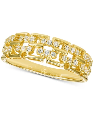 Diamond Link Ring (1/4 ct. t.w) in 10k Yellow Gold