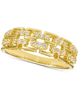 Diamond Link Ring (1/4 ct. t.w) in 10k Yellow Gold