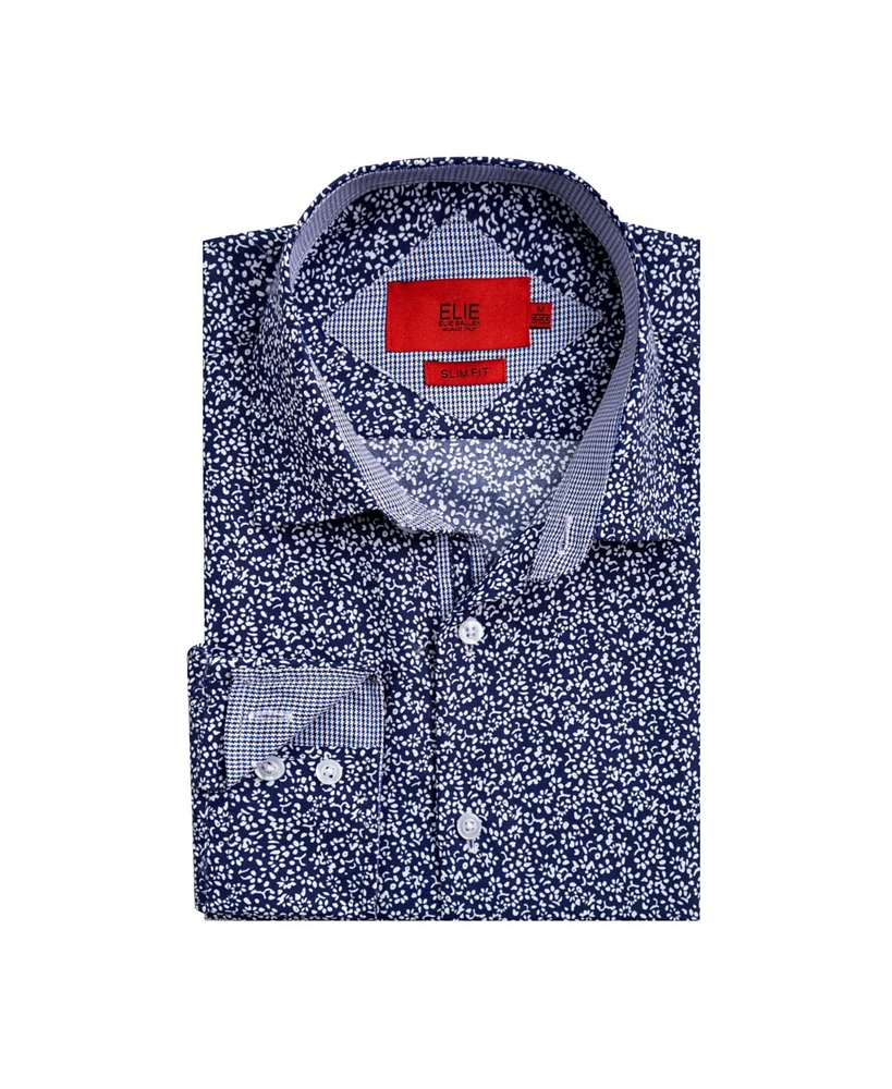 Elie Balleh Big Boys Slim Fit Floral Printed Button-Down Shirt