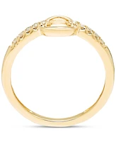Diamond Circle Ring (1/10 ct. t.w.) in 10k Yellow Gold