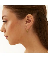 Spero London Sterling Silver Safety Pin Earring