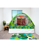 Jurassic Park Gates Bed Tent | Pop-Up Canopy Tents & Shelters, Fort Playhouse For Kids, Indoor Activities | Dinosaur Toys & Games, Gifts and Collectib