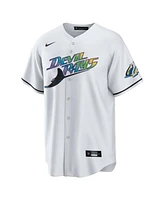 Nike Men's White 25th Anniversary Tampa Bay Rays Home Replica Team Jersey