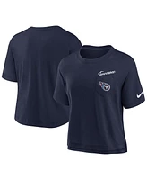 Nike Women's College Navy Tennessee Titans Performance Pocket T-Shirt